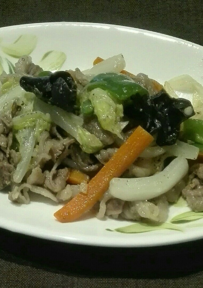 減塩　牛肉と野菜の中華炒め-レシピのメイン写真