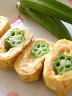 ☆おくらの卵焼き☆-レシピのメイン写真