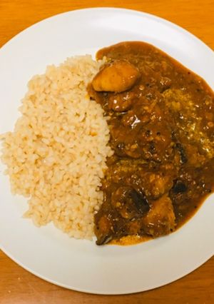 塩麹の揚げ茄子チキンカレー-レシピのメイン写真