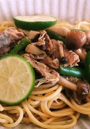 禁断の！　サバ缶レモンバター醤油パスタ-レシピのメイン写真