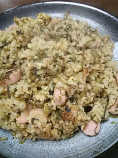 魚肉ソーセージの高菜炒飯-レシピのメイン写真