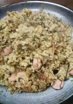 魚肉ソーセージの高菜炒飯-レシピのメイン写真