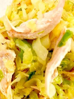 蒸し鶏とキャベツの胡麻和え-レシピのメイン写真