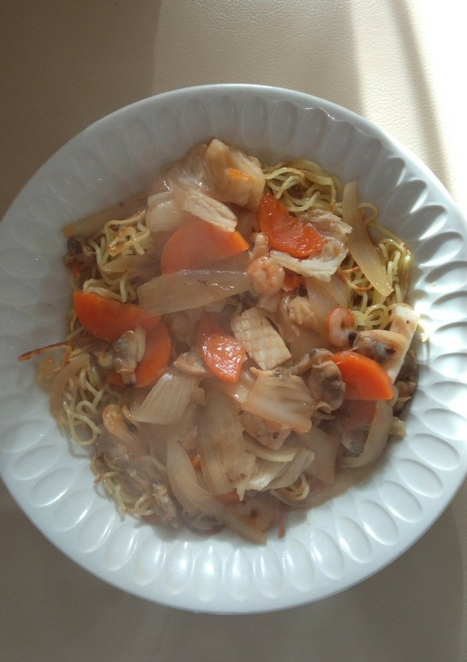 海鮮だしが美味い！あんかけ焼きそば♪-レシピのメイン写真