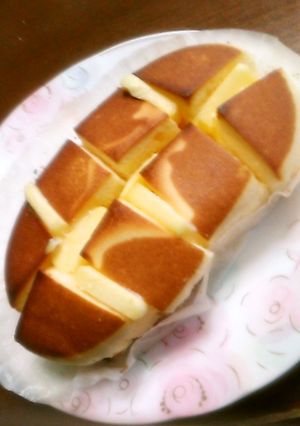 超おいしい!チーズ蒸しケーキのトースト-レシピのメイン写真