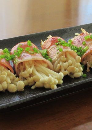 えのき茸のベーコン巻き　バター醤油-レシピのメイン写真