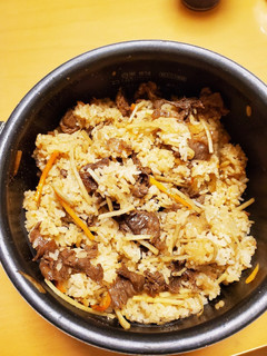 もっちり美味しい♪牛ごぼうの甘辛おこわ-レシピのメイン写真