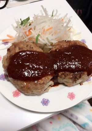 簡単にジューシーハンバーグ♪-レシピのメイン写真