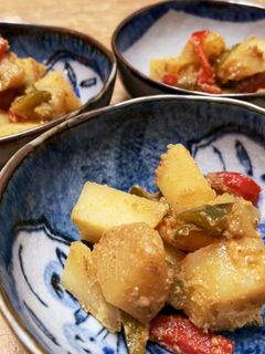 ピーマンとじゃが芋の味噌炒め-レシピのメイン写真