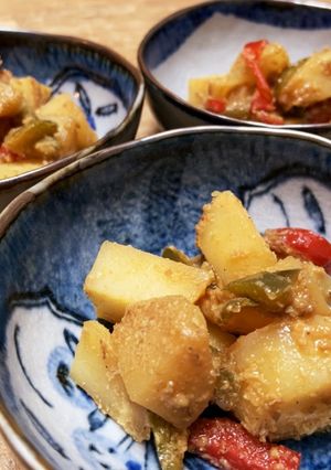 ピーマンとじゃが芋の味噌炒め-レシピのメイン写真