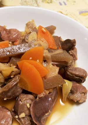 砂肝、こんにゃくの炒め煮-レシピのメイン写真