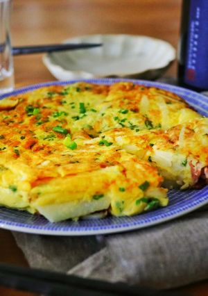 豆腐入り！長芋とベーコンの和オムレツ-レシピのメイン写真