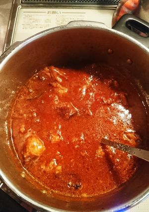 カレー用牛肉でワイン煮込み-レシピのメイン写真
