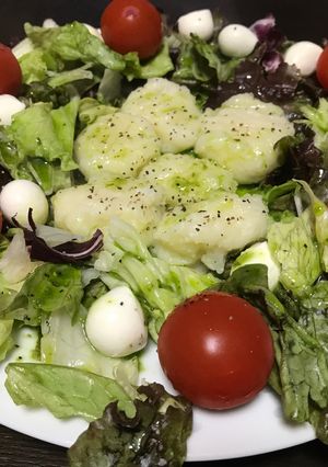 バジルソースのサラダ-レシピのメイン写真