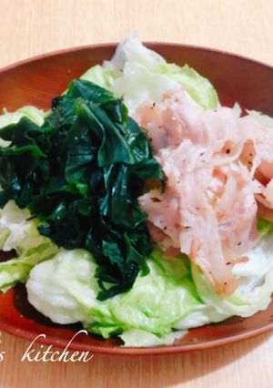 簡単豚肉ワカメサラダ-レシピのメイン写真