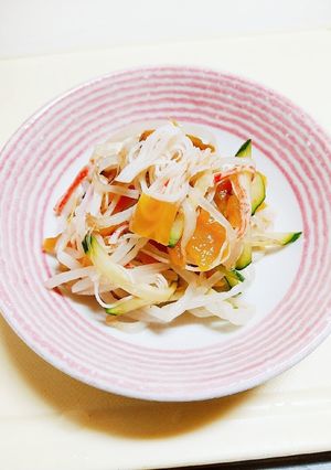 福神漬で もやしのサラダ-レシピのメイン写真