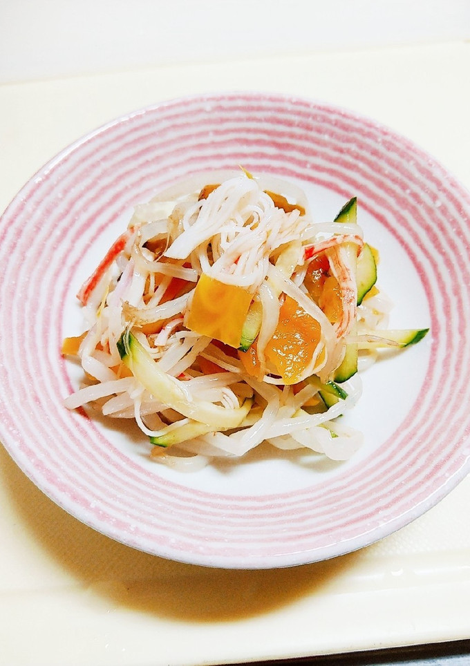 福神漬で もやしのサラダ-レシピのメイン写真