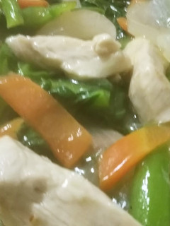 小松菜と鳥の炒め物-レシピのメイン写真