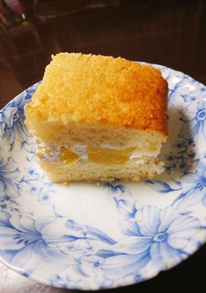 フルーツサンドケーキ(卵、乳製品不使用)-レシピのメイン写真