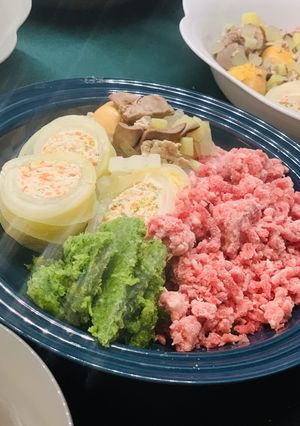 犬のご飯 鶏肉のロール白菜-レシピのメイン写真