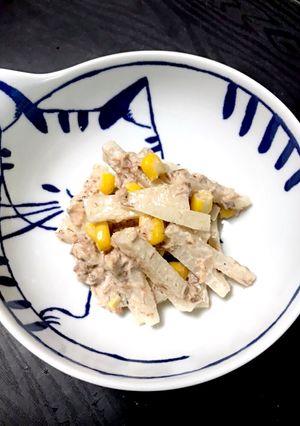 ヤーコンとサバ缶のマヨネーズ和え-レシピのメイン写真