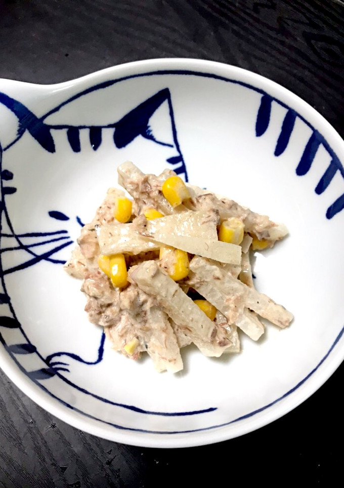 ヤーコンとサバ缶のマヨネーズ和え-レシピのメイン写真