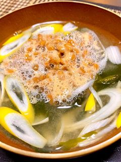 即席納豆味噌汁-レシピのメイン写真