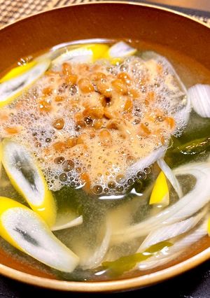 即席納豆味噌汁-レシピのメイン写真
