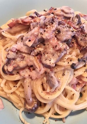 簡単、生クリームを使わないクリームパスタ-レシピのメイン写真