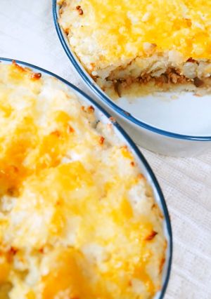 ナス入ミートソースとポテトオーブン焼き-レシピのメイン写真