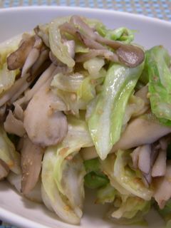 キャベツとまいたけの炒めナムル-レシピのメイン写真
