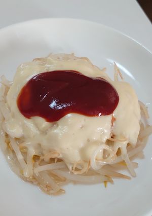 鶏むねひき肉の蒸しハンバーグ-レシピのメイン写真