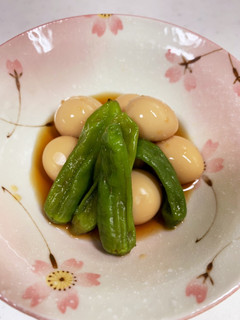 ししとうとうずら卵の煮付け-レシピのメイン写真