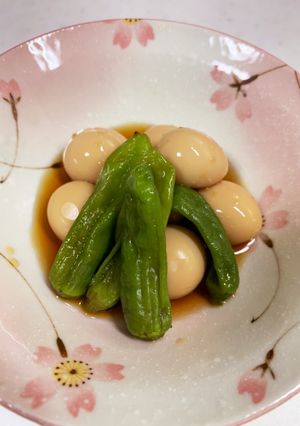 ししとうとうずら卵の煮付け-レシピのメイン写真