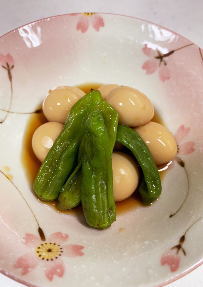 ししとうとうずら卵の煮付け-レシピのメイン写真