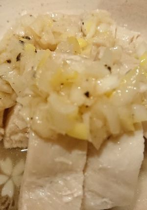 蒸し鶏のネギ塩レモン-レシピのメイン写真
