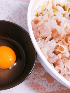 お手頃な3色豚バラすき煮 和食を低糖質に-レシピのメイン写真