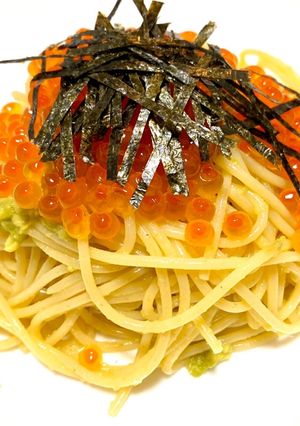 イクラの和風アボカドソースパスタ-レシピのメイン写真