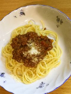 ミートソーススパゲッティ。-レシピのメイン写真