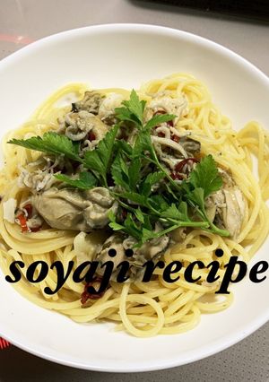 牡蠣としらすのパスタ　アヒージョ活用-レシピのメイン写真