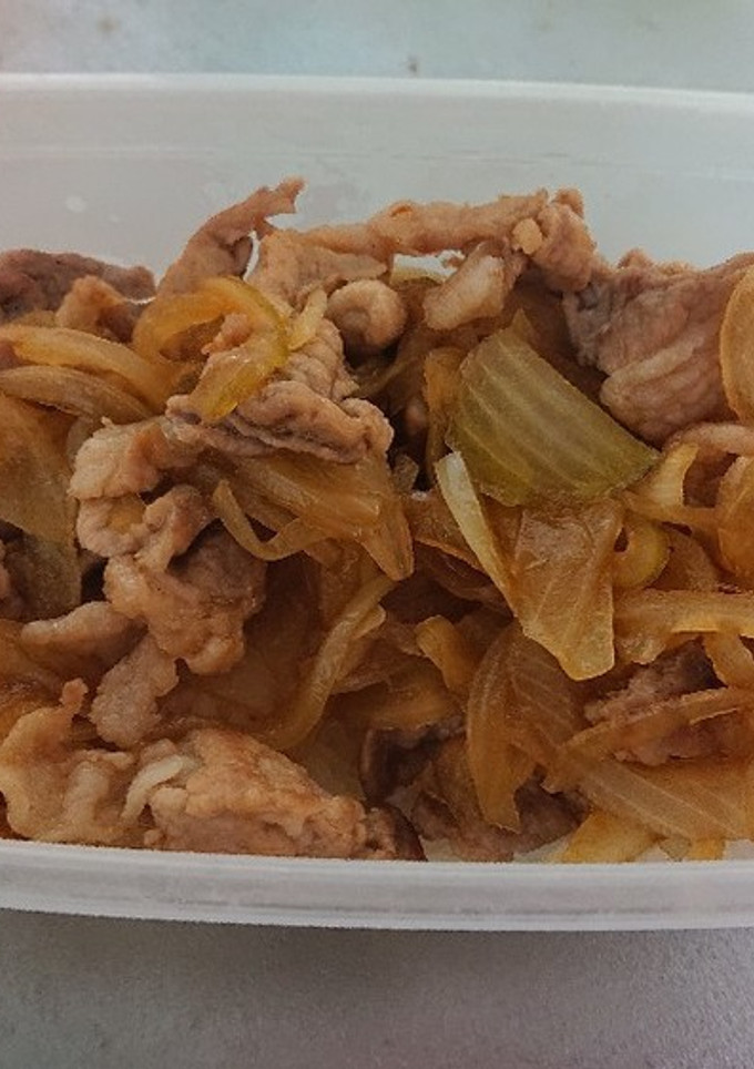 簡単すき焼きタレ豚丼-レシピのメイン写真