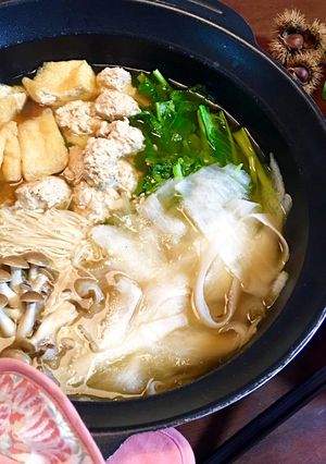 ☘鳥つくねの野菜たっぷり腸活鍋☘-レシピのメイン写真