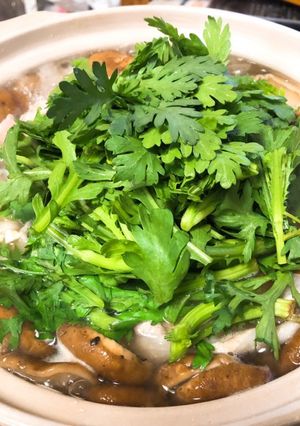 だし香るシンプル椎茸のしゃぶしゃぶ鍋-レシピのメイン写真