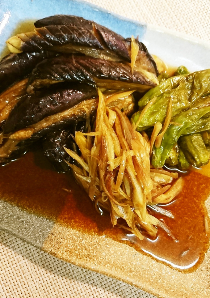 ナスとししとう揚げ煮浸し-レシピのメイン写真