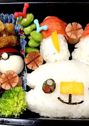 キャラ弁簡単 ポケモン ヒバニー-レシピのメイン写真