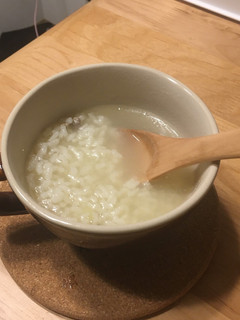 鍋の後の出汁で米から作る雑炊-レシピのメイン写真