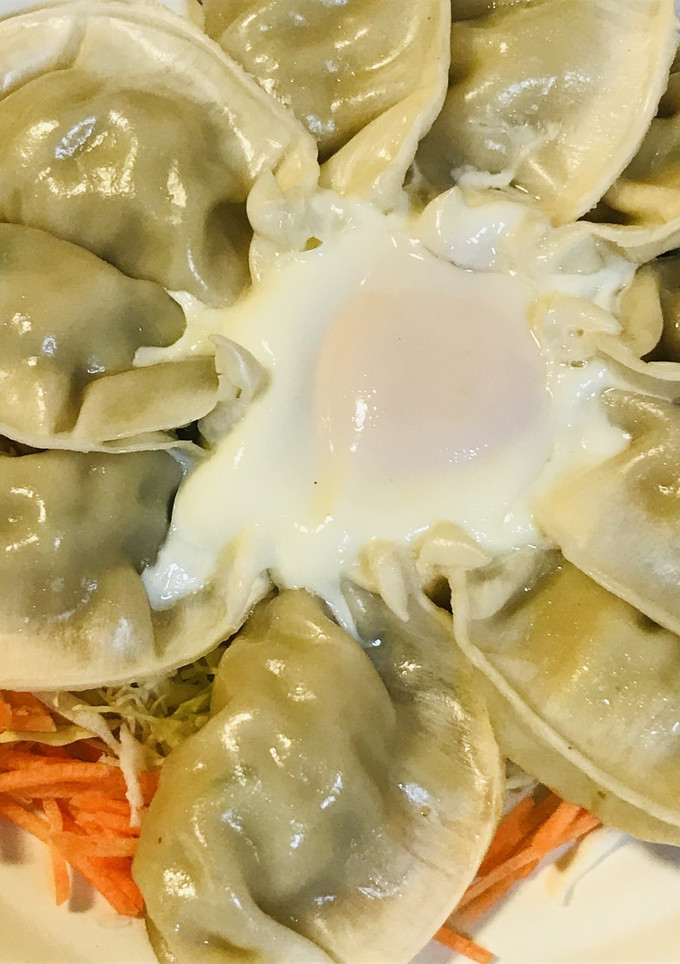 レトルト●餃子とおとしたまごの一玉焼き-レシピのメイン写真