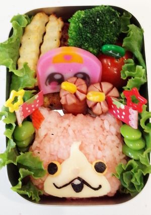 妖怪ウォッチジバニャン☆キャラ弁-レシピのメイン写真