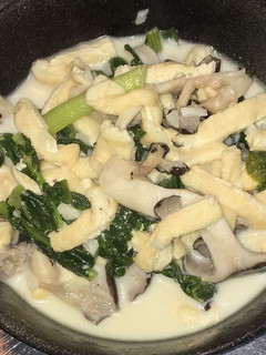 大根の葉と油揚げのチーズ煮込み-レシピのメイン写真