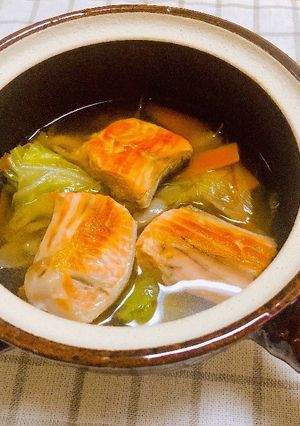 鮭と野菜のスープ-レシピのメイン写真